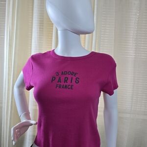 Chic Fuchsia Graphic Tee